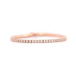 2ct 14K Rose Gold Tennis Bracelet