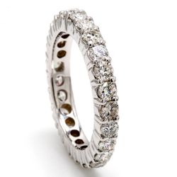 Eternity band with (25) round diamonds.  D1.75ct.t.w.