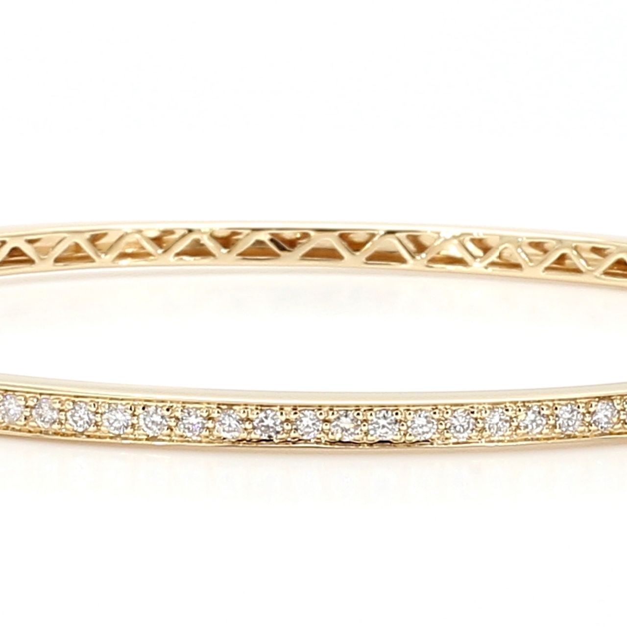 Yellow Gold Diamond Bangle