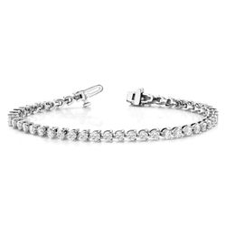 7' Tennis bracelet with 3-prong set (41) round diamonds.  D7.47ct.t.w.