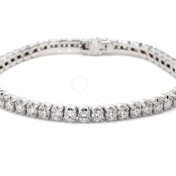 7' Tennis bracelet with 4-prong set (50) round diamonds.  D7.36ct.t.w.