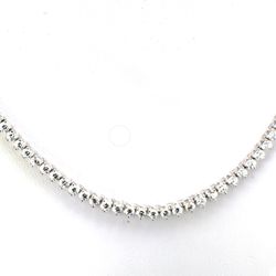 17' Tennis necklace with 3-prong set G/VS round diamonds.  D6.39ct.t.w.