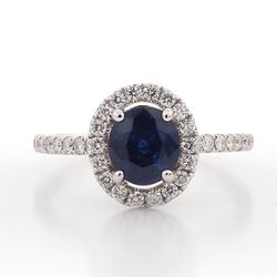Sapphire and Diamond Ring