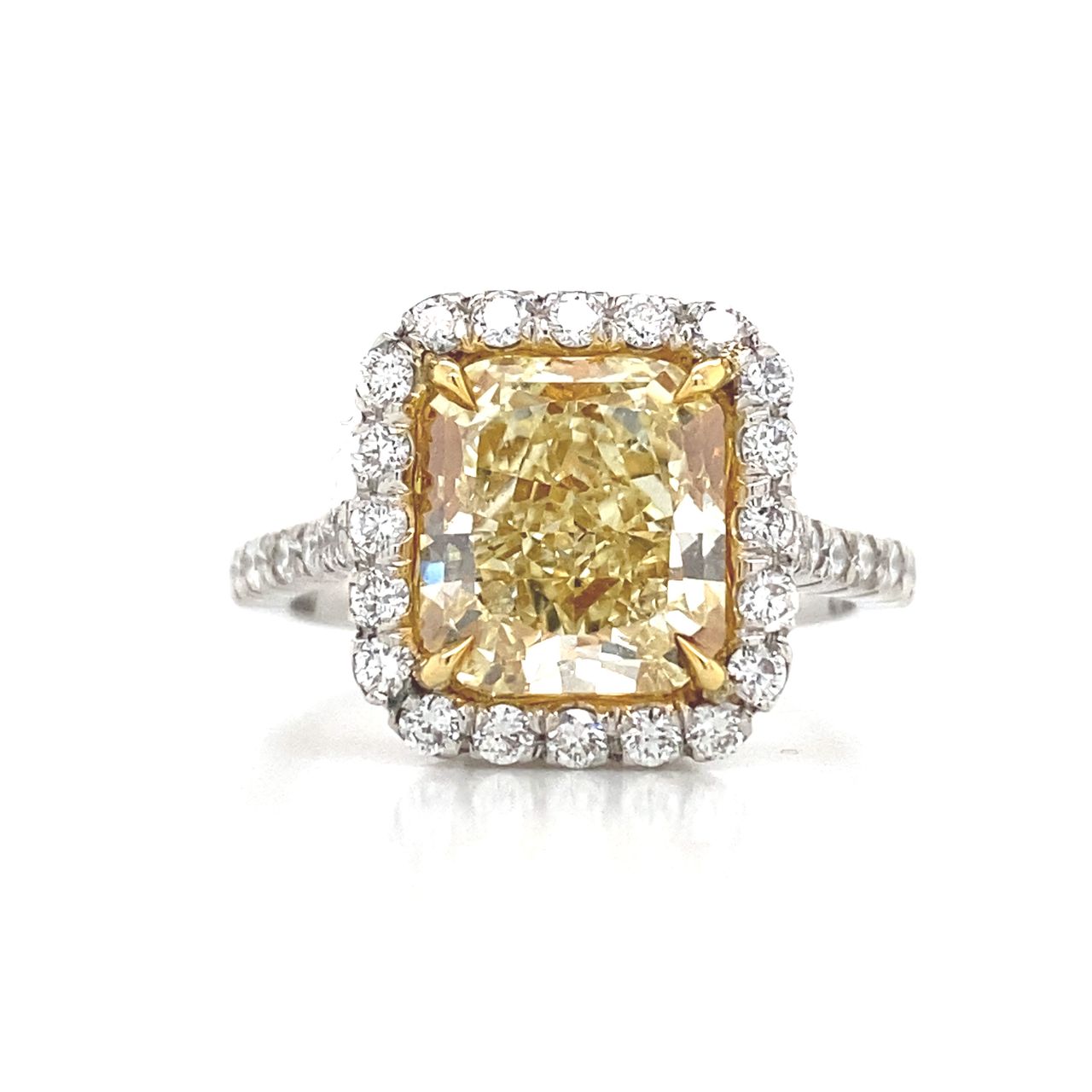 Fancy Yellow Diamond Engagement Ring
