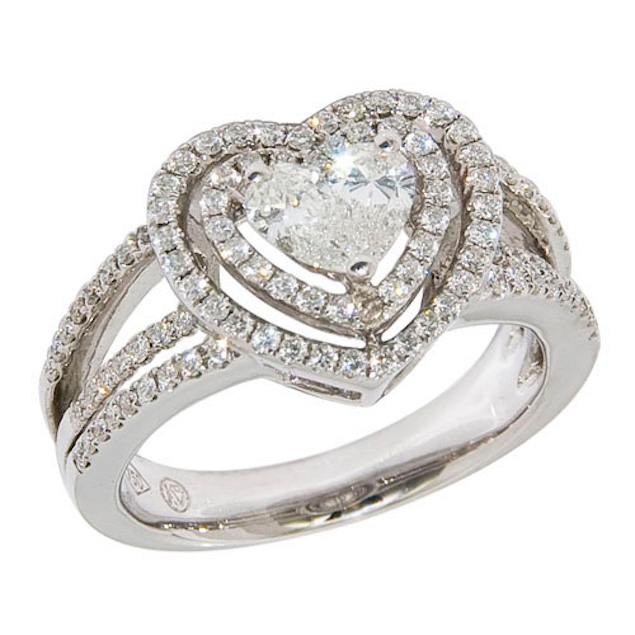 Heart Shaped Diamond Diamond Engagement Ring