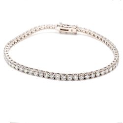 7.25' Tennis bracelet with 4-prong set (62) round diamonds.  D4.91ct.t.w.