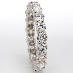 Eternity band in 18K WG with U-prong set (19) round diamonds.  D2.93ct.t.w.  Size 5.75