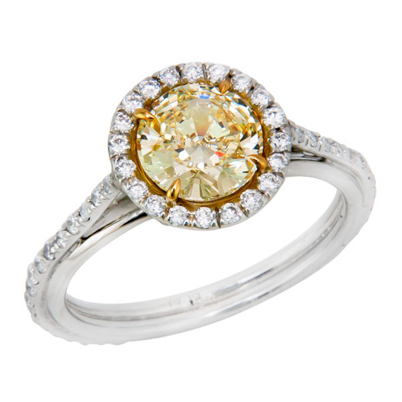 Fancy Yellow Diamond Engagement Ring
