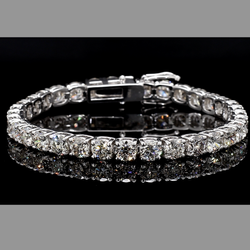 TNCWB172 Natural Diamond Tennis Bracelet 17.69 Carats 14k White Gold 14.02 Grams 7 Inch