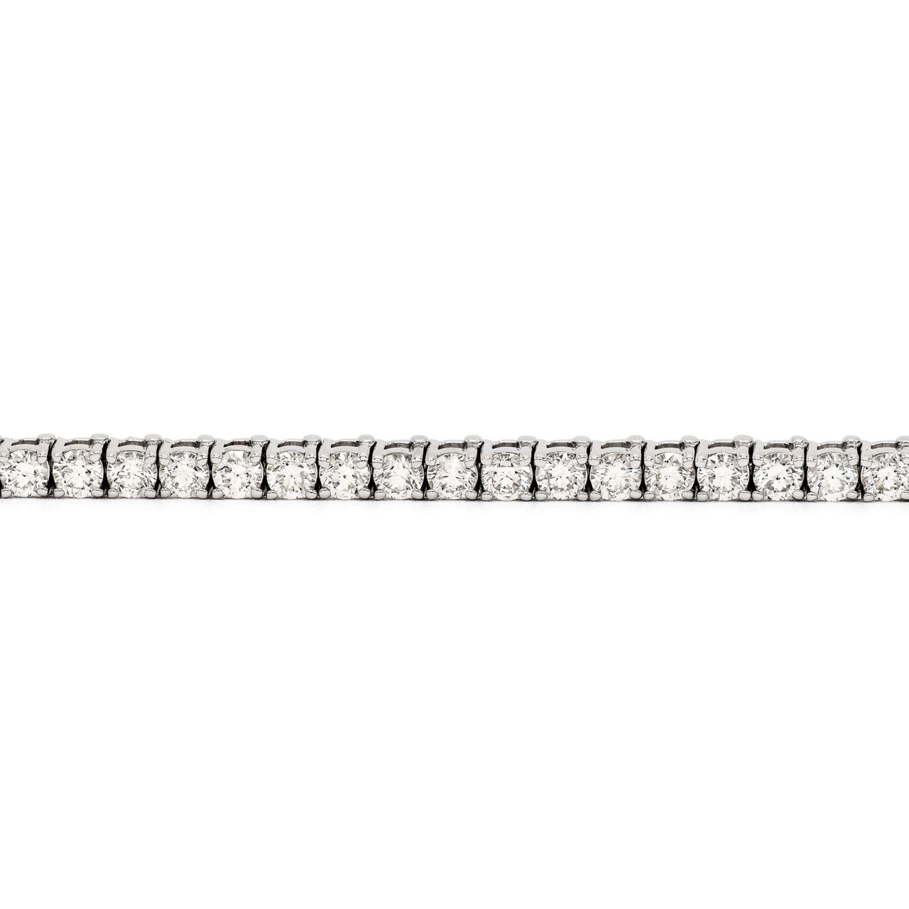 11.5 ct 14K White Gold Tennis Bracelet