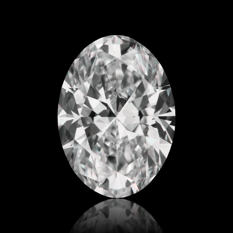 Oval 0.73ct H VVS1