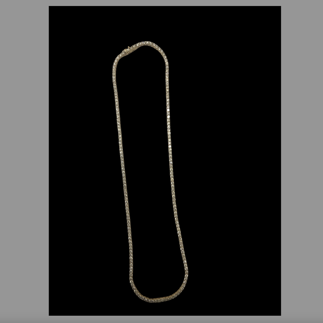 10.98 Carat 14K YELLOW GOLD DIAMOND NECKLACE 