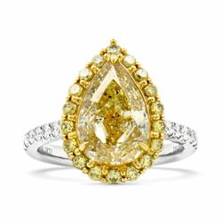 18KWG Pear Shape Halo Ring