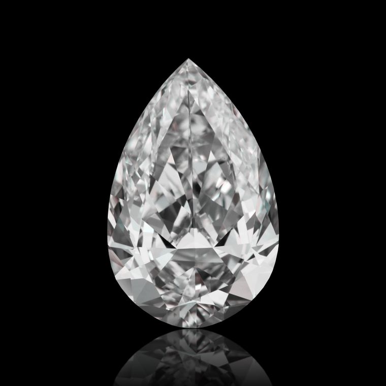Pear 1.21ct F VVS2