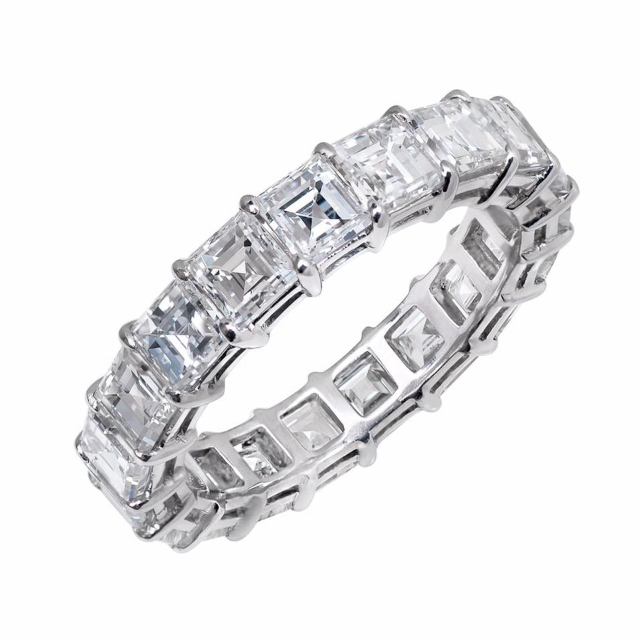 Asscher Cut Diamond Eternity Band