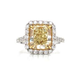 Fancy Yellow Diamond Engagement Ring