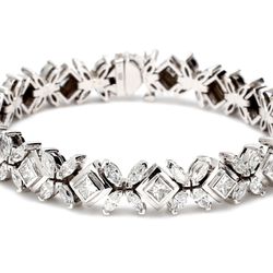 8' Bracelet with marquise & princess cut diamonds.  D10.39ct.t.w.