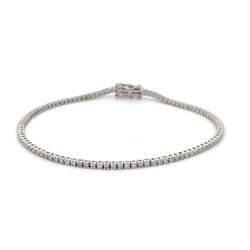 7' Tennis bracelet with basket prong set (103) round diamonds.  D1.12ct.t.w.