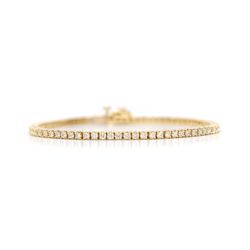 2ct 14K Yellow Gold Tennis Bracelet