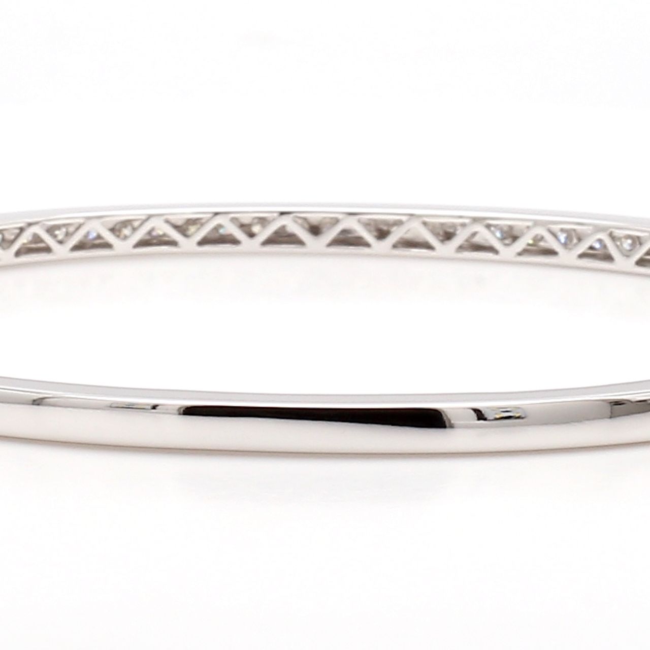 White Gold Diamond Bangle