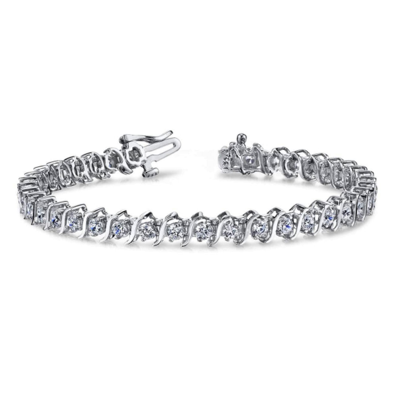 2ctw Diamond S Link Bracelet