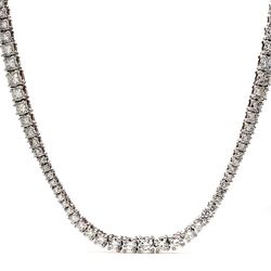 32' Tennis necklace with 4-prong set (351) round diamonds.  D16.77ct.t.w.