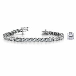 5ctw Diamond Bezel Set Bracelet