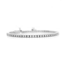 2ct 14K White Gold Tennis Bracelet