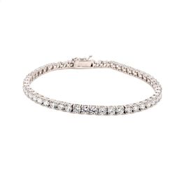 7' Tennis bracelet 4-prong basket set (51) round diamonds.  D7.36ct.t.w.