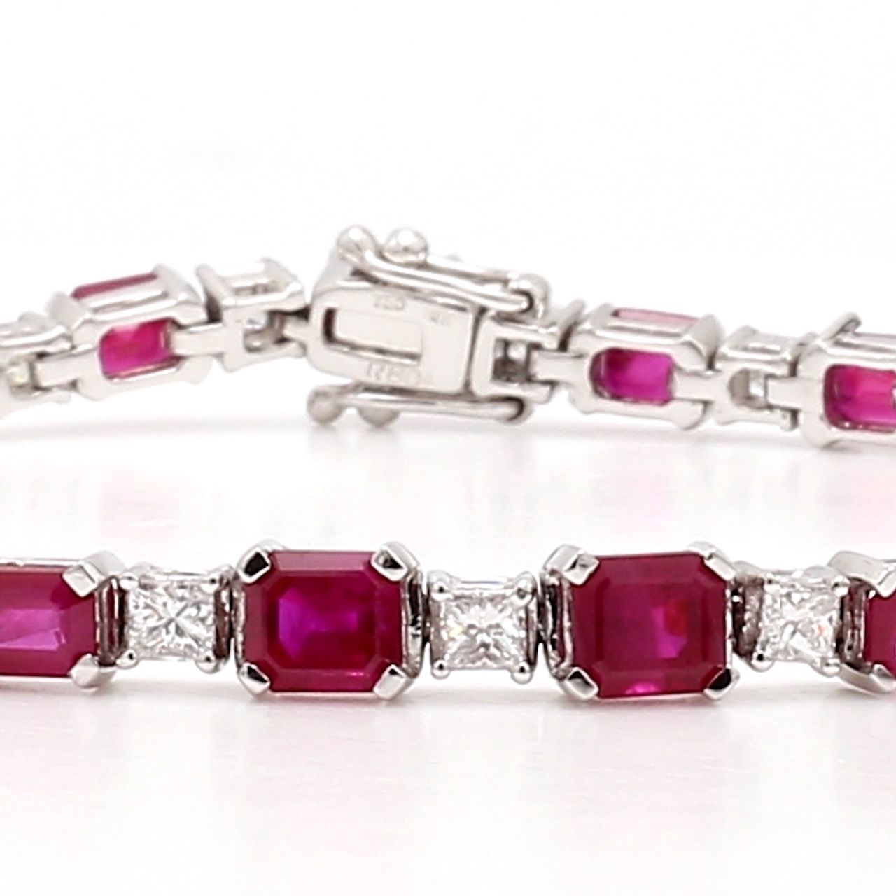 Ruby and Diamond Tennis Bracelet