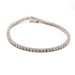 7.25' Tennis bracelet with 4-prong set (65) round diamonds.  D4.22ct.t.w.