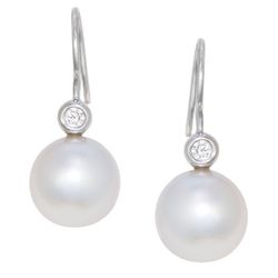 Pearl and Diamond Earrings