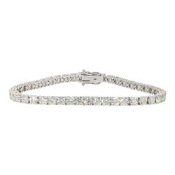 7.5' Tennis bracelet with 4-prong set (43) round diamonds.  D13.00ct.t.w.