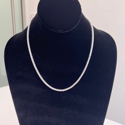 9.85CTS NATURAL DIAMONDS TENNIS NECKLACE