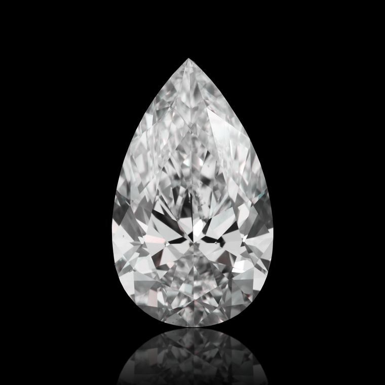 Pear 0.71ct D VS2
