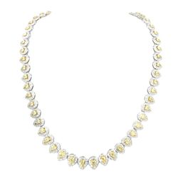 Fancy Yellow Diamond Necklace