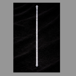 14K WHITE GOLD 4.79CTS BAGUETTE BRACELET 