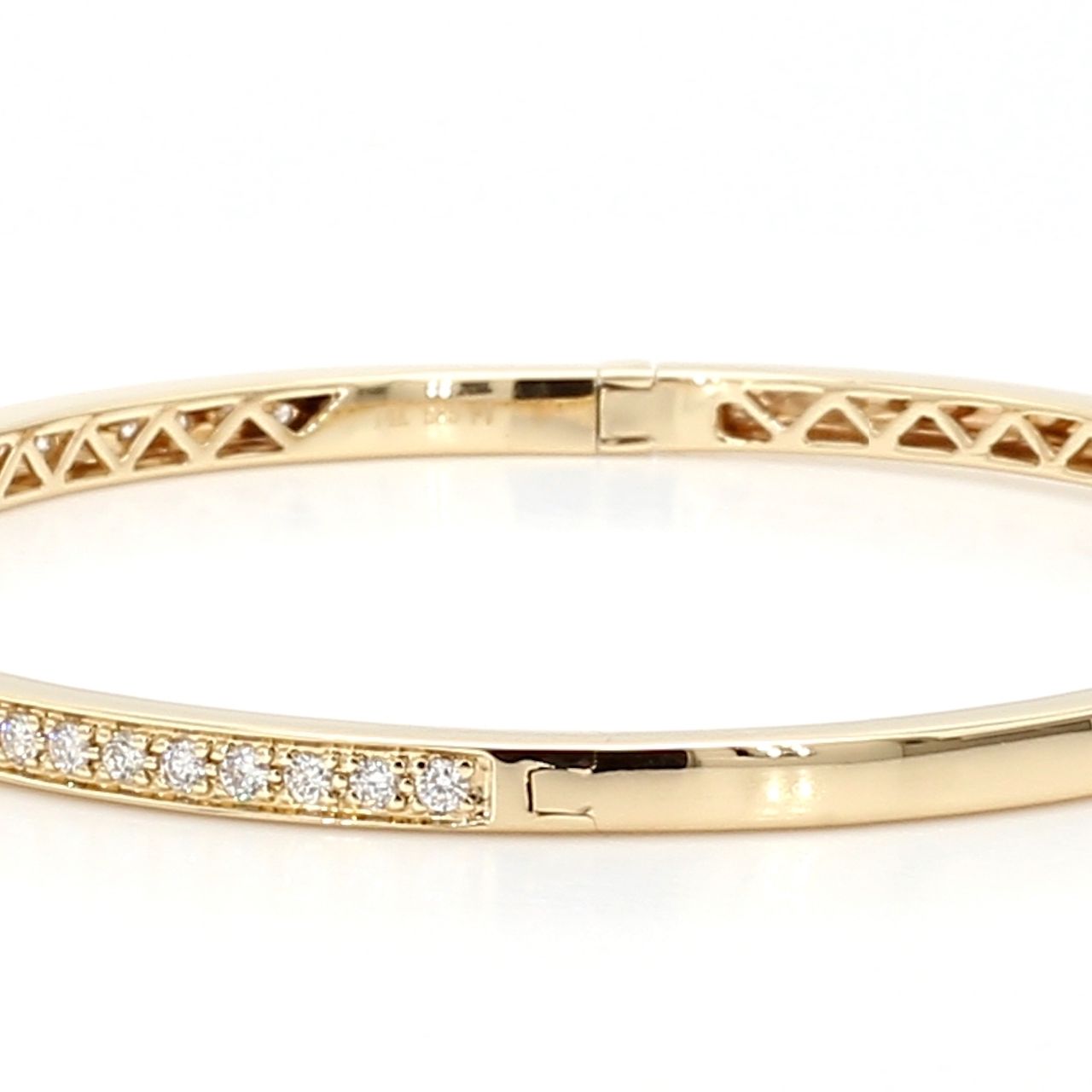 Yellow Gold Diamond Bangle