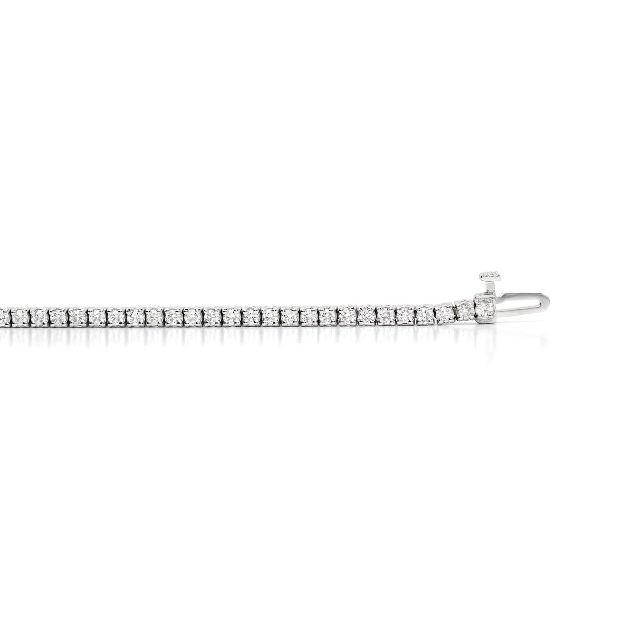 2ct 14K White Gold Tennis Bracelet
