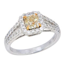 Fancy Yellow Diamond Engagement Ring