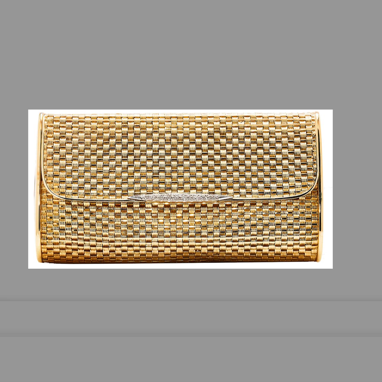 18K DIAMOND AND GOLD PURSE
