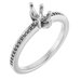 18K White Gold 7x3.5 mm Marquise Engagement Ring Mounting
