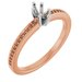 14K Rose/White Gold 5x3 mm Marquise Engagement Ring Mounting