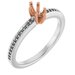 18K White/Rose Gold 5x3 mm Marquise Engagement Ring Mounting