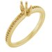 18K Yellow Gold 5x3 mm Marquise Engagement Ring Mounting